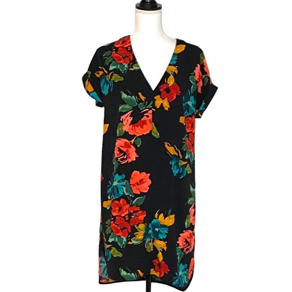 A New Day Floral shift dress size L